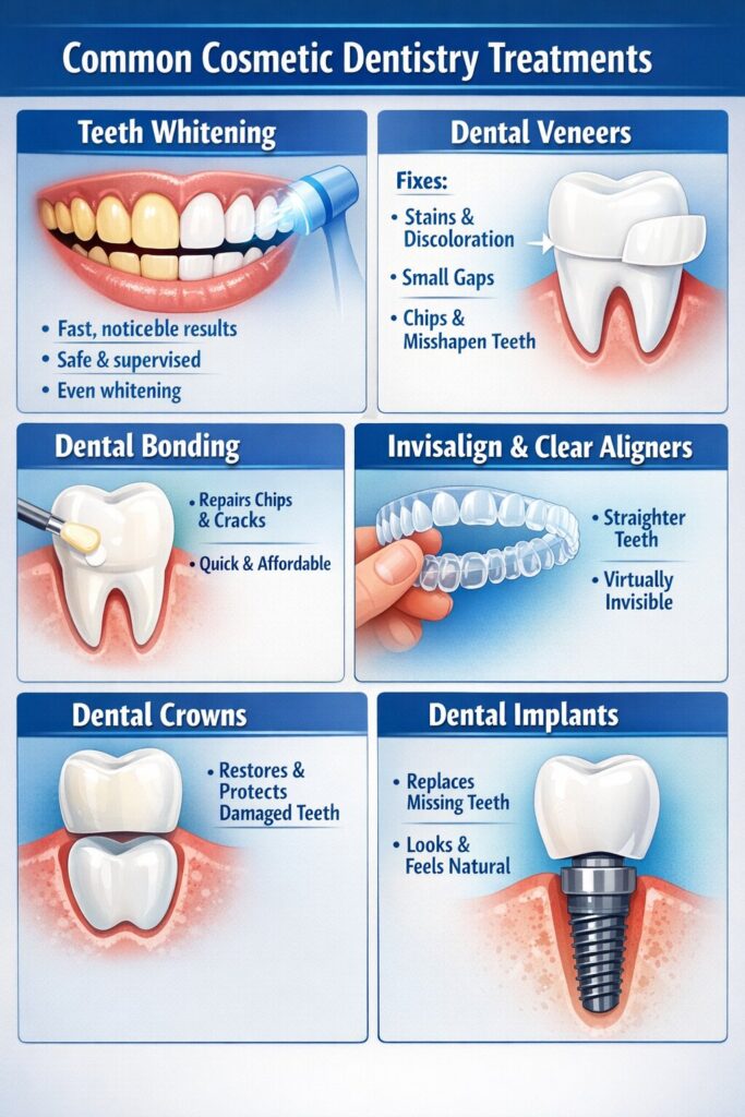 Common Cosmetic Dentistry Treatments