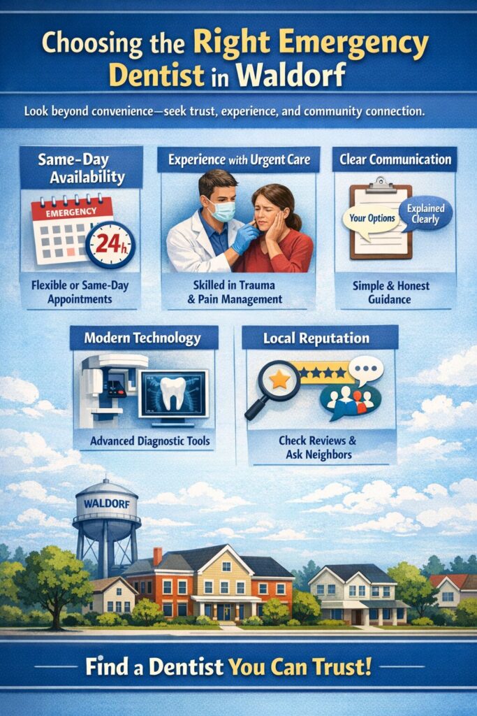 Choosing the Right Emergency Dentist in Waldorf